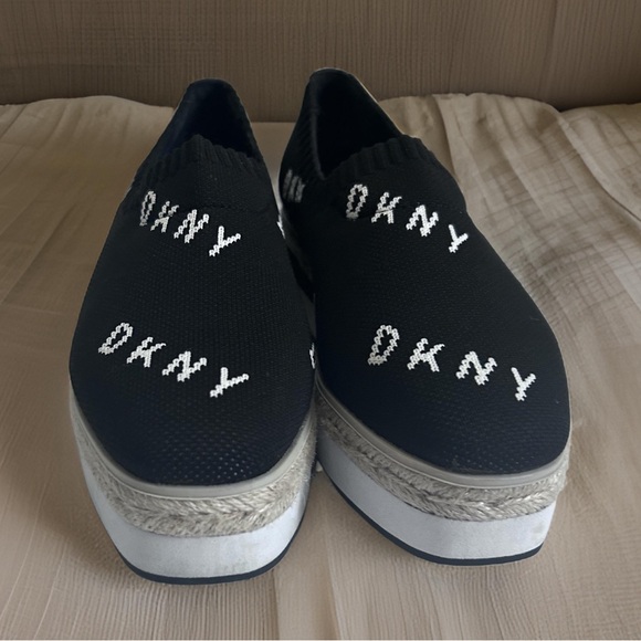 Women's DKNY Platform Espadrilles with Lior Logo Size 8/38.5 - Picture 8 of 9